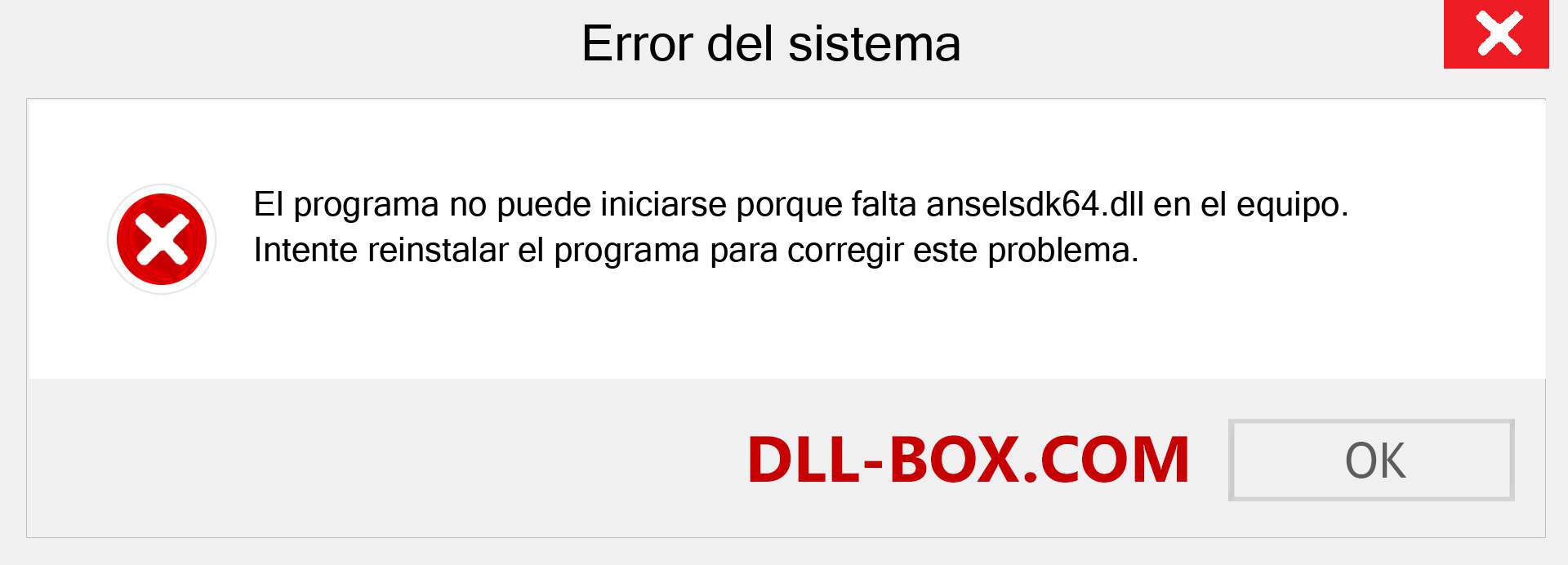 ¿Falta el archivo anselsdk64.dll ?. Descargar para Windows 7, 8, 10 - Corregir anselsdk64 dll Missing Error en Windows, fotos, imágenes